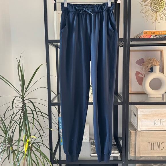 Lululemon Keep Moving Navy Blue High Rise Jogger Pants 29”Women’s Size 4 - Picture 1 of 9